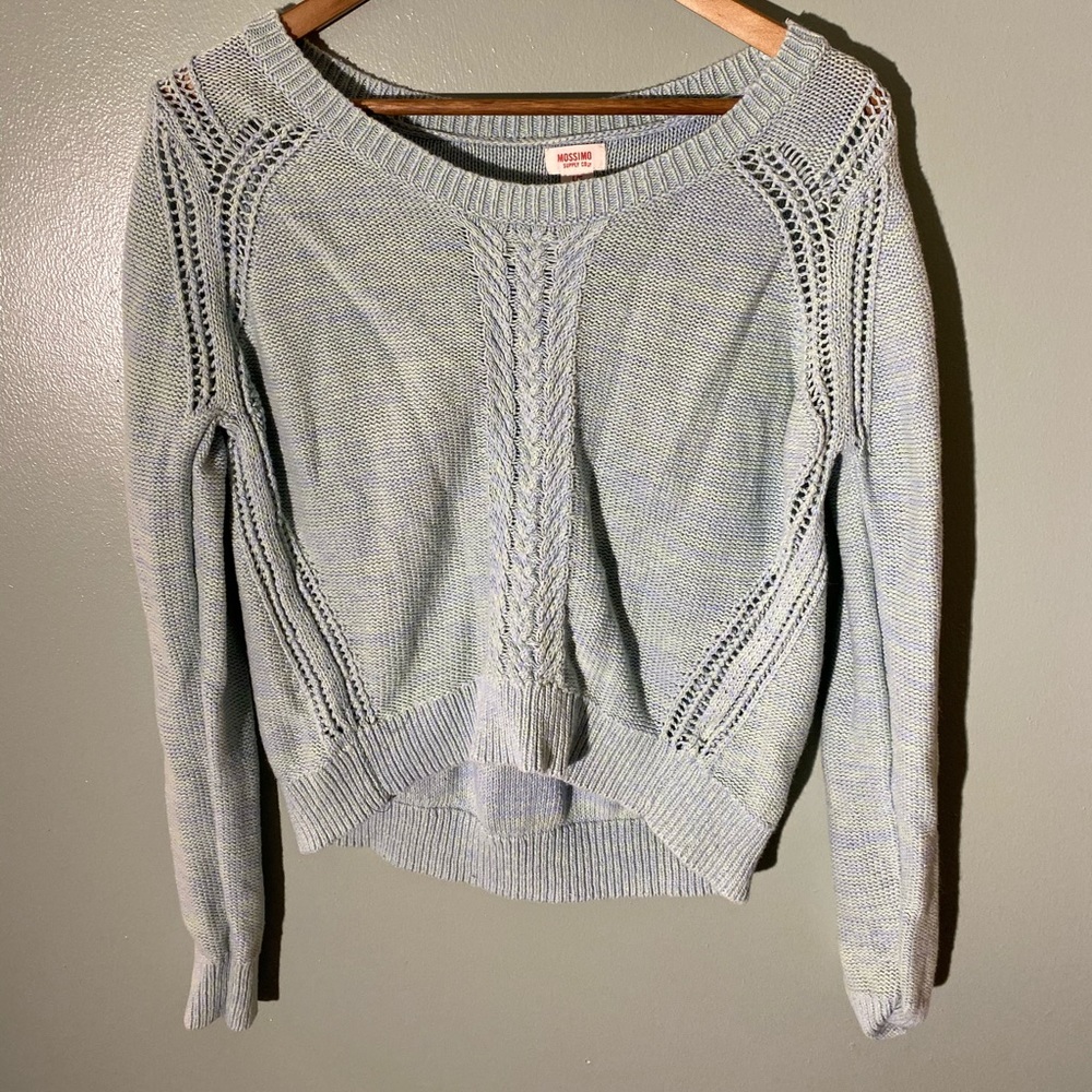 Women’s Mossimo Blue/Green Sweater Large